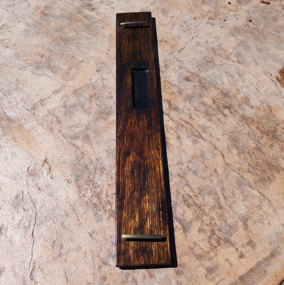 Hand carved and stained bathtub tray - Picture 3 of 7